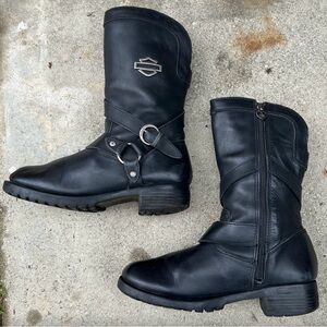 Harley-Davidson Women's Black Leather Boots
